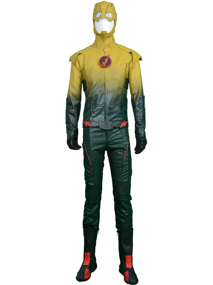 The Flash Reverse Flash Cosplay Costume 3 The Flash Reverse Flash Cosplay Costume