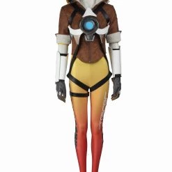 Overwatch Tracer Lena Oxton Yellow Version Cosplay Costume
