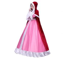 Beauty And The Beast Belle Dress Cosplay Costume With Cape -Game Costumes Sales COS 016 02 127