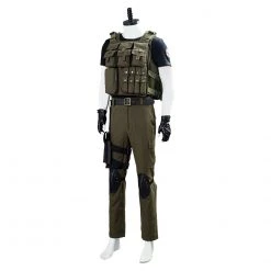 Resident Evil 3 Remake Carlos Oliveira Cosplay Costume Version 2 -Game Costumes Sales COS 016 02 162
