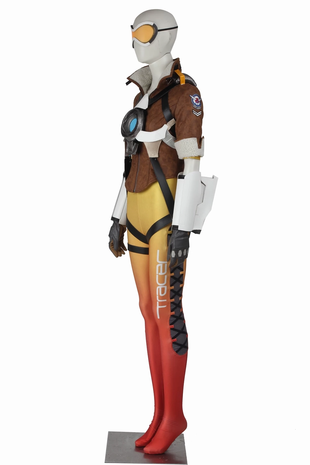 Overwatch Tracer Lena Oxton Yellow Version Cosplay Costume 4 Overwatch Tracer Lena Oxton Yellow Version Cosplay Costume - Image 2