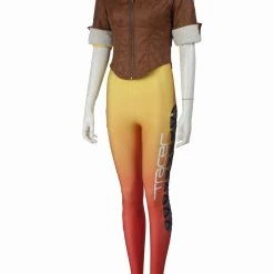 Overwatch Tracer Lena Oxton Yellow Version Cosplay Costume 16 Overwatch Tracer Lena Oxton Yellow Version Cosplay Costume -Game Costumes Sales COS 016 05 22