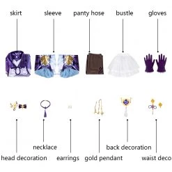 Genshin Impact Keqing Cosplay Costume -Game Costumes Sales COS 017 08 8