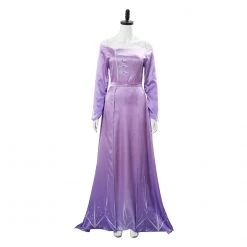Frozen 2 Princess Elsa Purple Dress Cosplay Costume