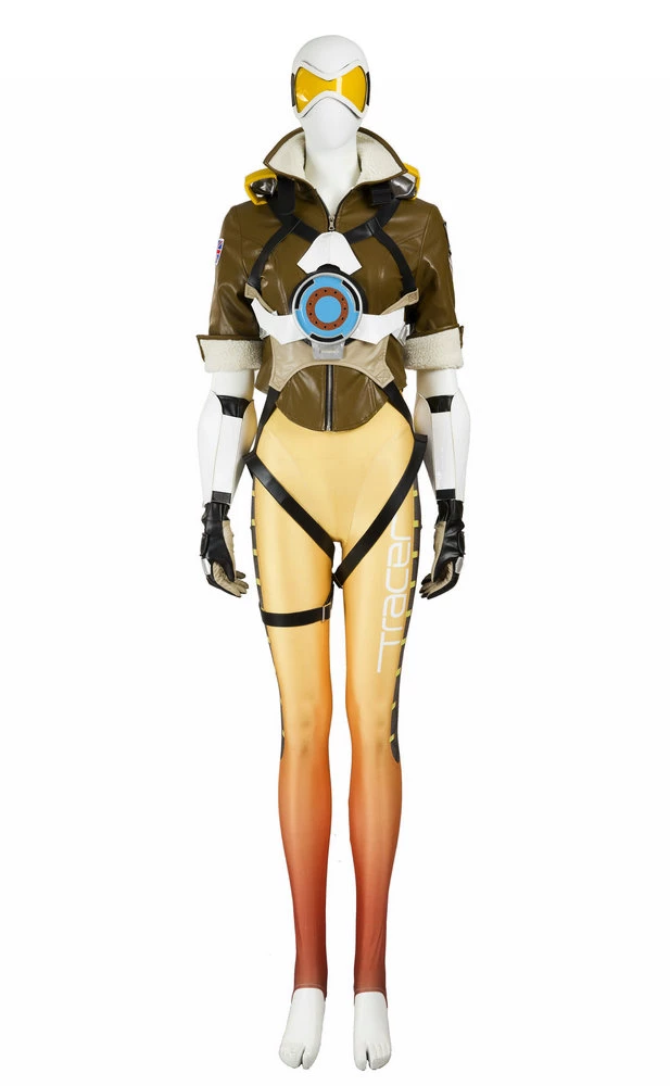 Overwatch Tracer Lena Oxton Cosplay Costume 3 Overwatch Tracer Lena Oxton Cosplay Costume