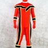 Red And Black Spandex Power Rangers Superhero Zentai Bodysuit Costume -Game Costumes Sales COS 018 01 9