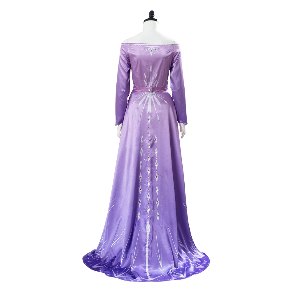 Frozen 2 Princess Elsa Purple Dress Cosplay Costume 6 Frozen 2 Princess Elsa Purple Dress Cosplay Costume - Image 4