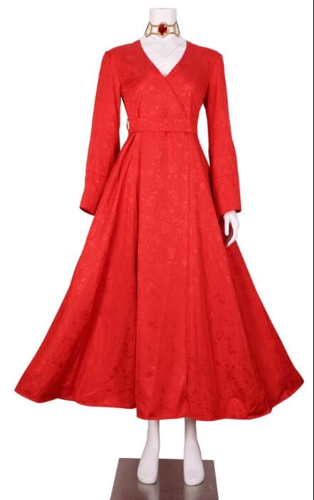 Game Of Thrones Melisandre The Red Woman Red Dress Cosplay Costume 3 Game Of Thrones Melisandre The Red Woman Red Dress Cosplay Costume