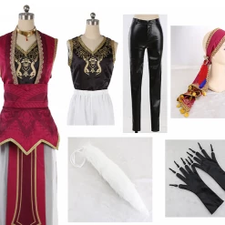 Disney: Twisted-Wonderland Scarabia Kalim Cosplay Costume -Game Costumes Sales COS 019 04 97