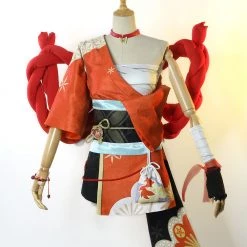 Genshin Impact Yoimiya Cosplay Costume