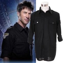 Stargate Atlantis John Sheppard Shirt Cosplay Costume
