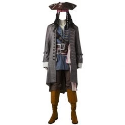 Pirates Of The Caribbean Captain Jack Sparrow Cosplay Costume