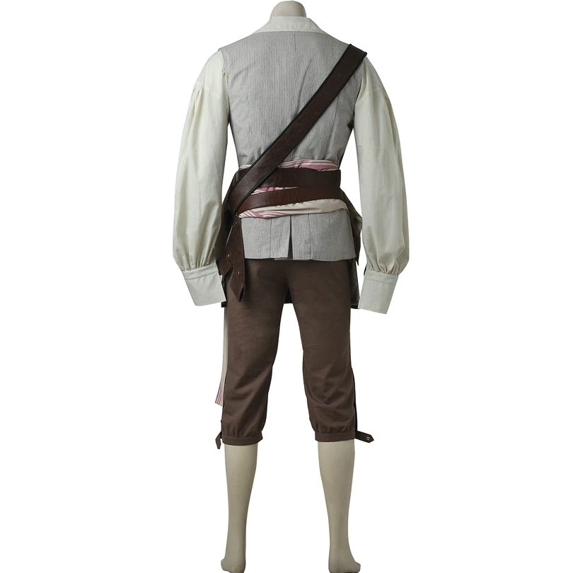 Pirates Of The Caribbean Captain Jack Sparrow Cosplay Costume 8 Pirates Of The Caribbean Captain Jack Sparrow Cosplay Costume - Image 6