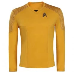 Star Trek: Strange New Worlds Christopher Pike Yellow Shirt Cosplay Costume -Game Costumes Sales COS 022 01 259 1