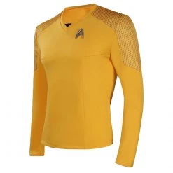 Star Trek: Strange New Worlds Christopher Pike Yellow Shirt Cosplay Costume -Game Costumes Sales COS 022 02 214