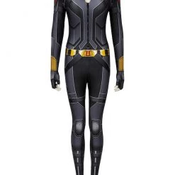 Movie Black Widow Yelena Belova Black Jumpsuit Cosplay Costume