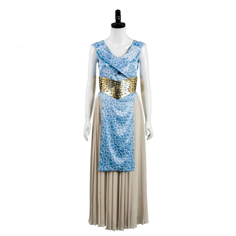 Game Of Thrones Mother Of Dragon Daenerys Targaryen Blue Suit Cosplay Costume 3 Game Of Thrones Mother Of Dragon Daenerys Targaryen Blue Suit Cosplay Costume