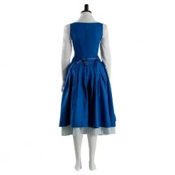Beauty And The Beast Belle Maid Blue Dress Cosplay Costume -Game Costumes Sales COS 025 04 34