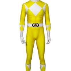 Power Rangers Boy Yellow Ranger Jumpsuit Cosplay Costume