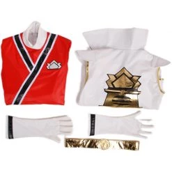 Power Rangers Red Samurai Ranger Super Samurai Mode Cosplay Costume -Game Costumes Sales COS 027 04 106