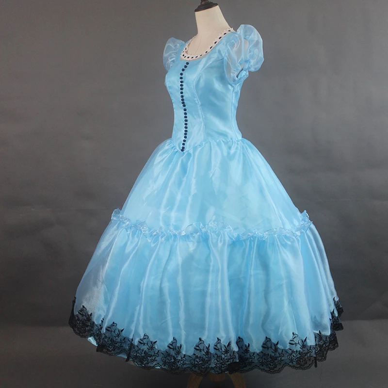 Alice In Wonderland Alice Cosplay Costume 4 Alice In Wonderland Alice Cosplay Costume - Image 2