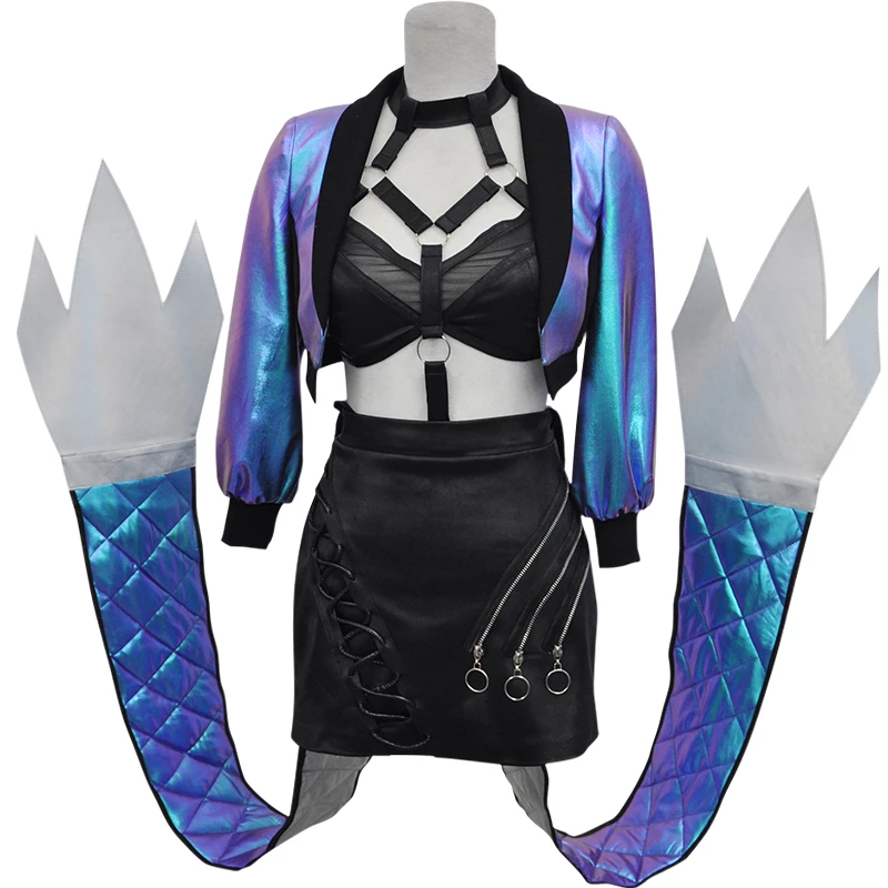 League Of Legends LOL K/DA ALL OUT Evelynn Cosplay Costume 4 League Of Legends LOL K/DA ALL OUT Evelynn Cosplay Costume - Image 2