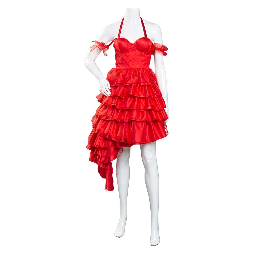 2021 TV The Suicide Squad Harley Quinn Red Dress Cosplay Costume 3 2021 TV The Suicide Squad Harley Quinn Red Dress Cosplay Costume