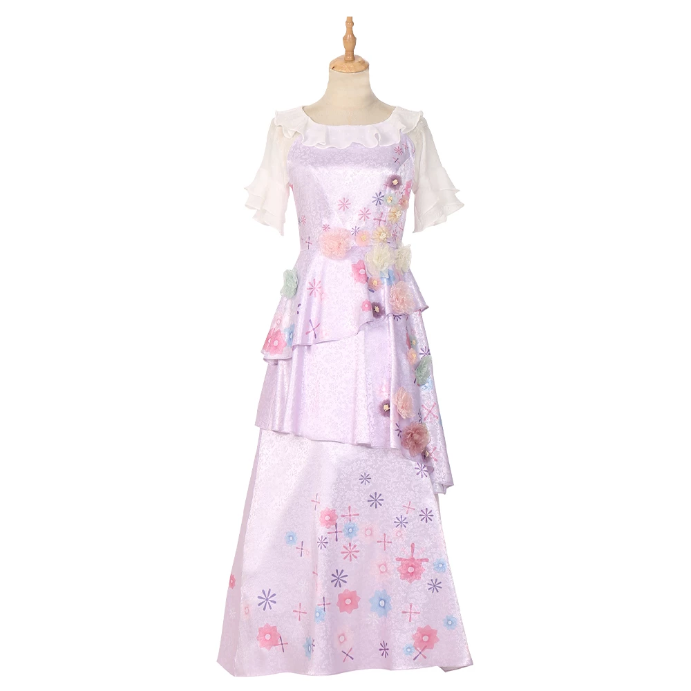 Disney Encanto Encanto Isabela Madrigal Cosplay Costume 3 Disney Encanto Encanto Isabela Madrigal Cosplay Costume