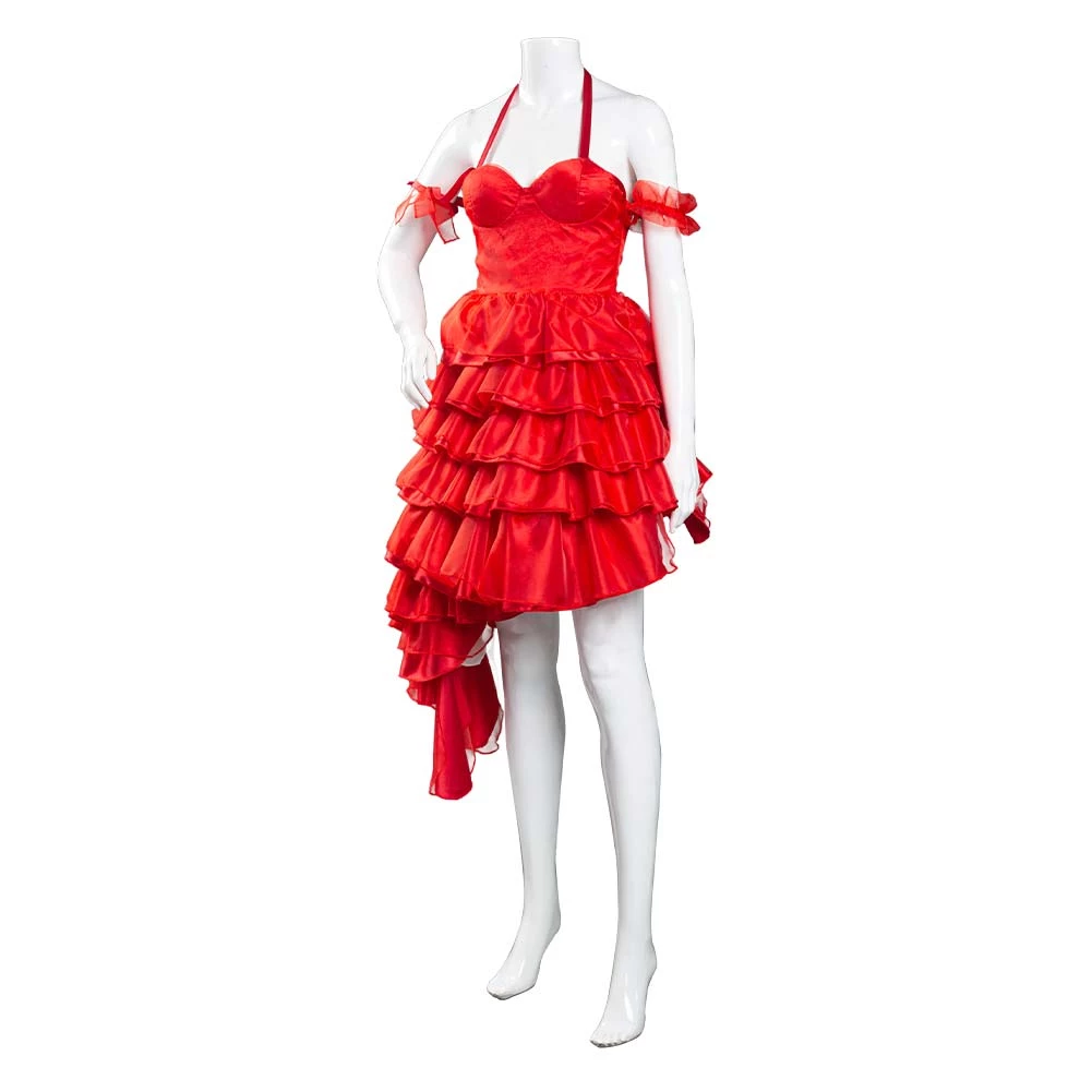 2021 TV The Suicide Squad Harley Quinn Red Dress Cosplay Costume 5 2021 TV The Suicide Squad Harley Quinn Red Dress Cosplay Costume - Image 3