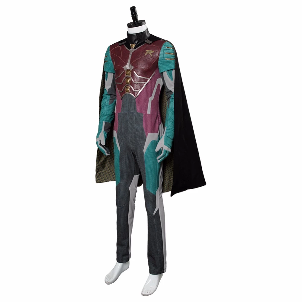 Teen Titans Dick Grayson Robin Cosplay Costume 4 Teen Titans Dick Grayson Robin Cosplay Costume - Image 2