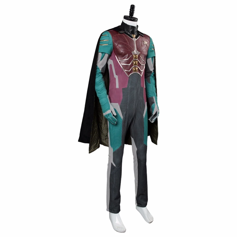 Teen Titans Dick Grayson Robin Cosplay Costume 5 Teen Titans Dick Grayson Robin Cosplay Costume - Image 3