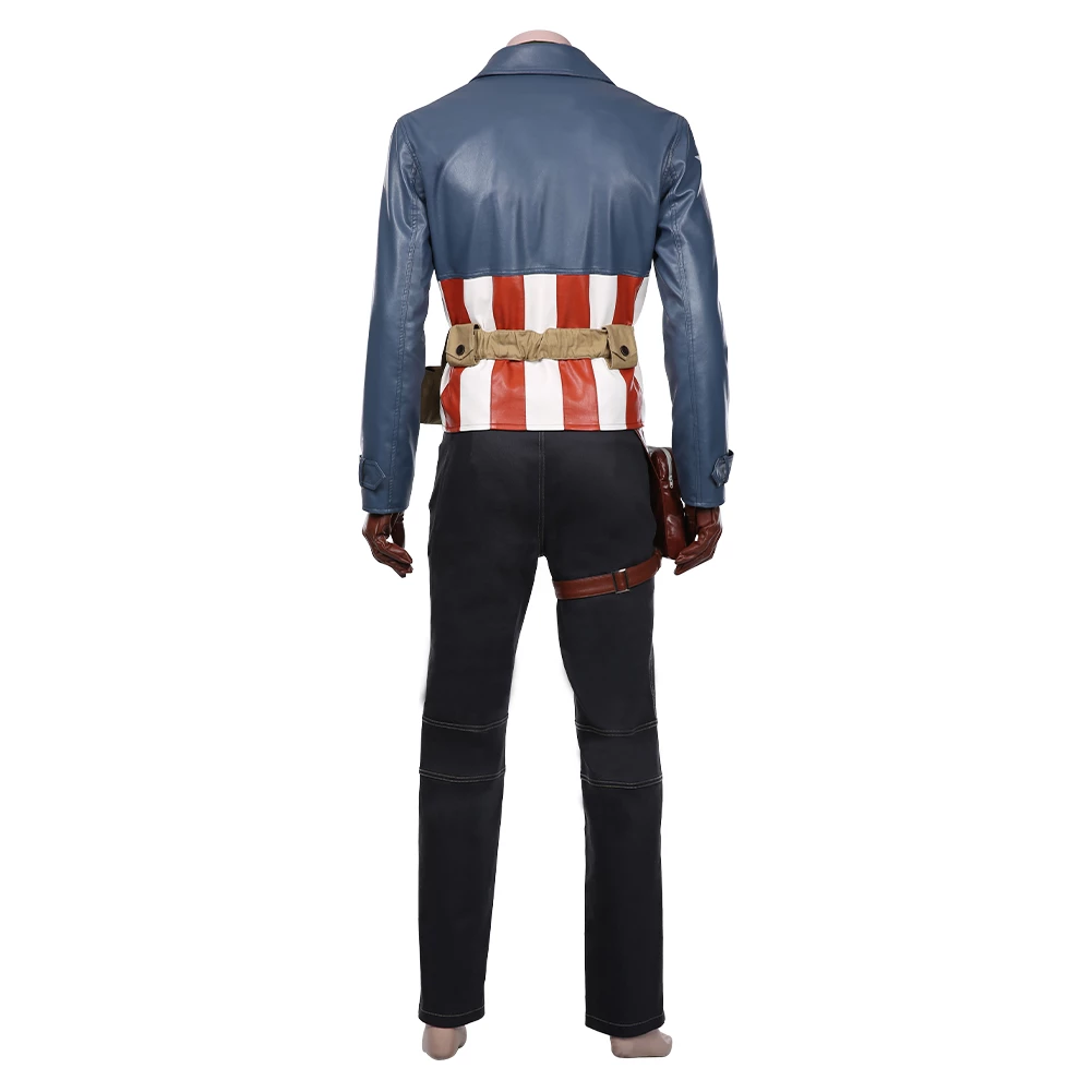 Marvel's Avengers Steve Rogers Captain America Cosplay Costume 6 Marvel's Avengers Steve Rogers Captain America Cosplay Costume - Image 4