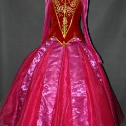 Deluxe Sleeping Beauty Aurora Princess Dress Cosplay Costume