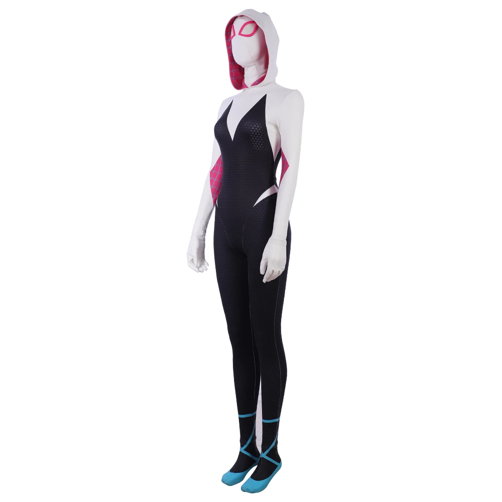 Spider-Man: Into The Spider-Verse Gwen Stacy / Spider-Gwen Cosplay Costume Version 2 4 Spider-Man: Into The Spider-Verse Gwen Stacy / Spider-Gwen Cosplay Costume Version 2 - Image 2
