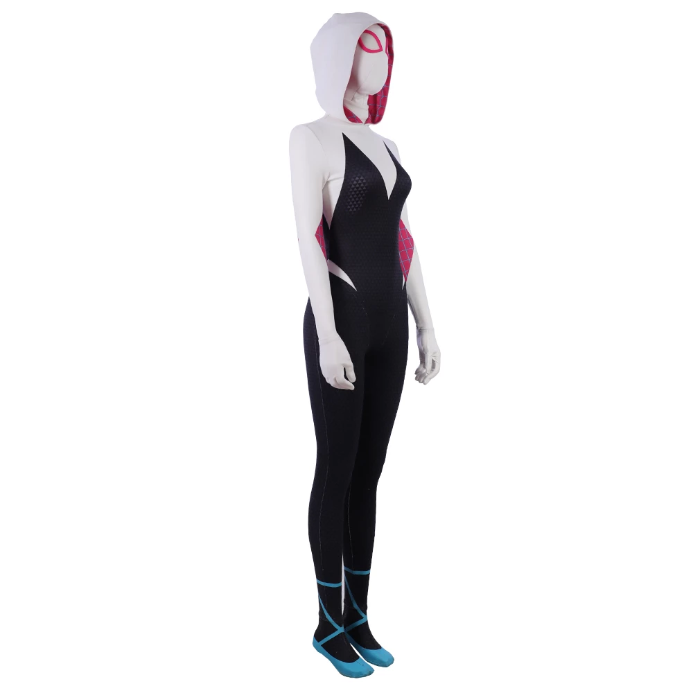 Spider-Man: Into The Spider-Verse Gwen Stacy / Spider-Gwen Cosplay Costume Version 2 5 Spider-Man: Into The Spider-Verse Gwen Stacy / Spider-Gwen Cosplay Costume Version 2 - Image 3
