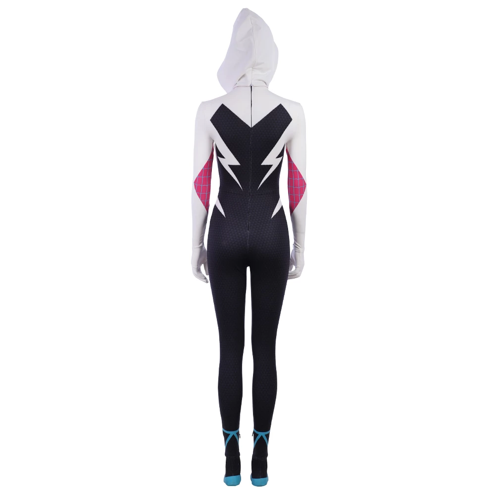Spider-Man: Into The Spider-Verse Gwen Stacy / Spider-Gwen Cosplay Costume Version 2 6 Spider-Man: Into The Spider-Verse Gwen Stacy / Spider-Gwen Cosplay Costume Version 2 - Image 4