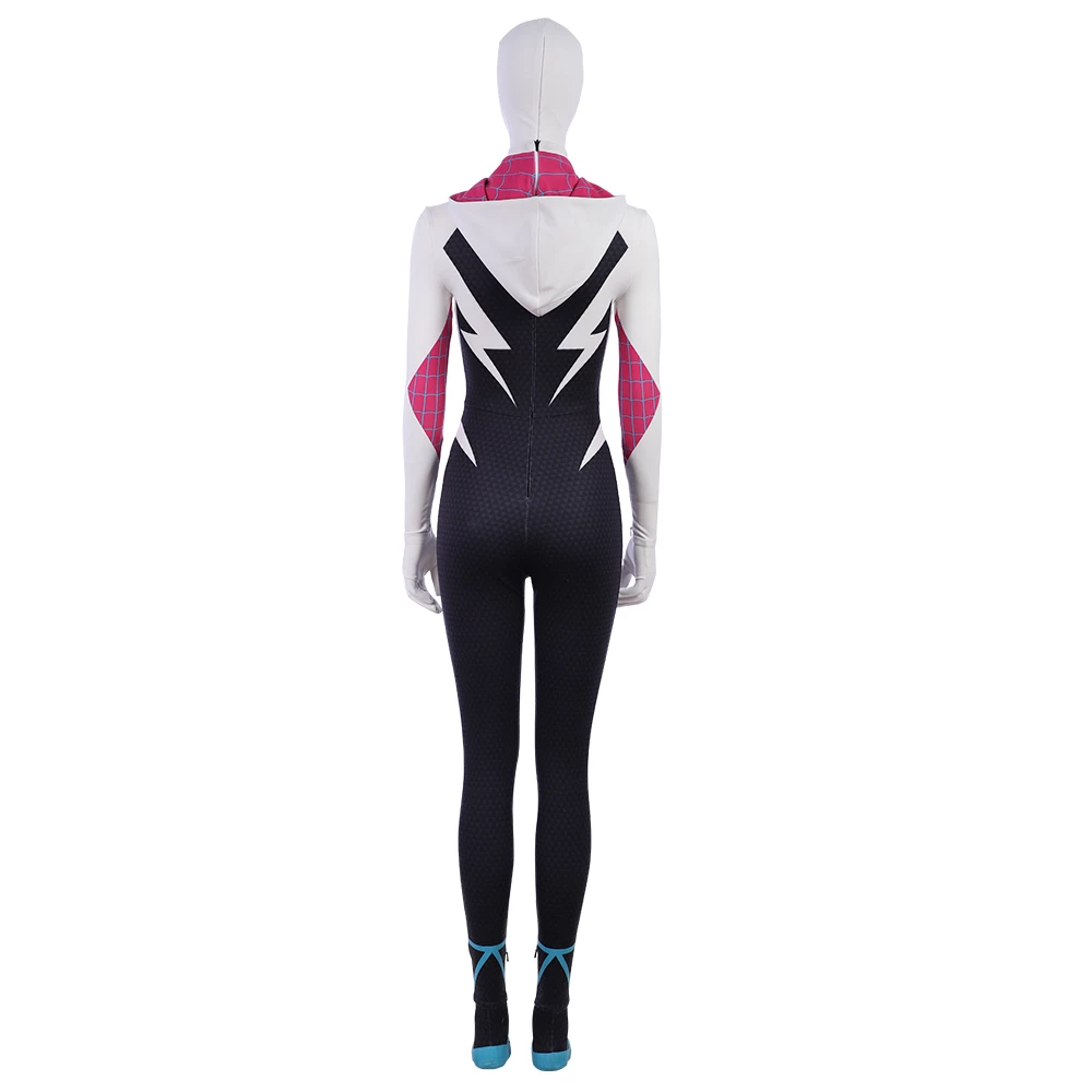 Spider-Man: Into The Spider-Verse Gwen Stacy / Spider-Gwen Cosplay Costume Version 2 7 Spider-Man: Into The Spider-Verse Gwen Stacy / Spider-Gwen Cosplay Costume Version 2 - Image 5