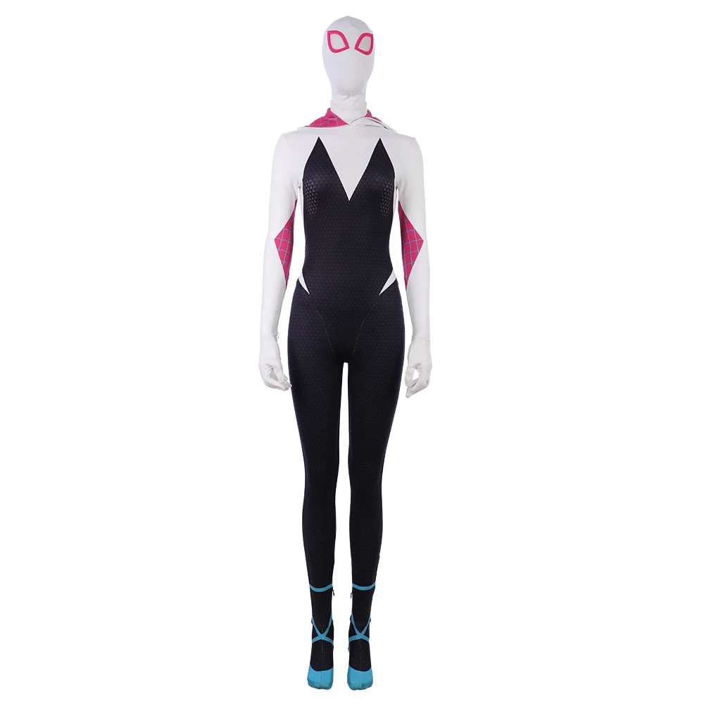 Spider-Man: Into The Spider-Verse Gwen Stacy / Spider-Gwen Cosplay Costume Version 2 9 Spider-Man: Into The Spider-Verse Gwen Stacy / Spider-Gwen Cosplay Costume Version 2 - Image 7