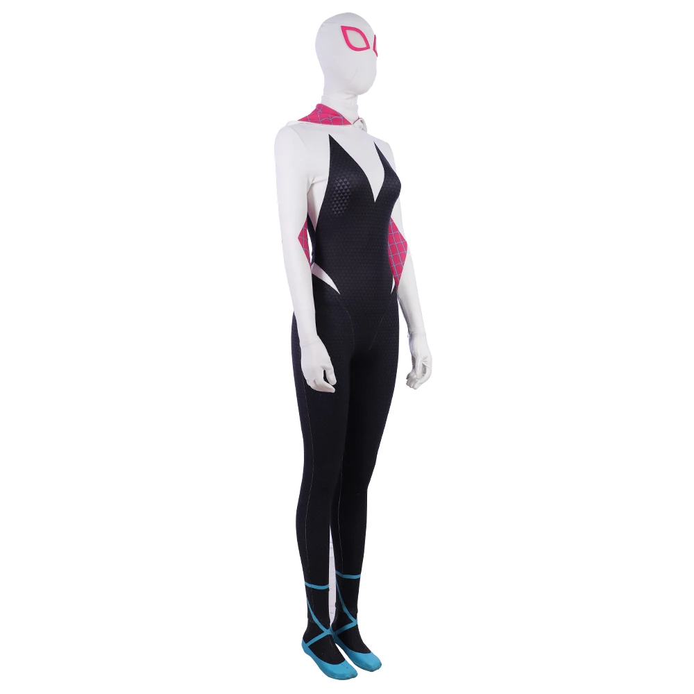 Spider-Man: Into The Spider-Verse Gwen Stacy / Spider-Gwen Cosplay Costume Version 2 10 Spider-Man: Into The Spider-Verse Gwen Stacy / Spider-Gwen Cosplay Costume Version 2 - Image 8