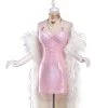 League Of Legends LOL K/DA Ahri Pink Dress Cosplay Costume -Game Costumes Sales COS 041 01 112