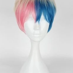 30cm Suicide Squad Harley Quinn Male Version Straight Cosplay Wig