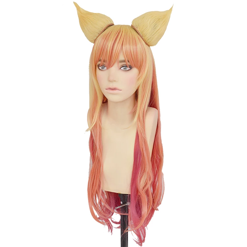 80cm League Of Legends Star Guardian Ahri Cosplay Wig 5 80cm League Of Legends Star Guardian Ahri Cosplay Wig - Image 3