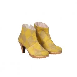 2020 Movie Birds Of Prey Harley Quinn Yellow Suit Cosplay Shoes -Game Costumes Sales COS 045 02 59