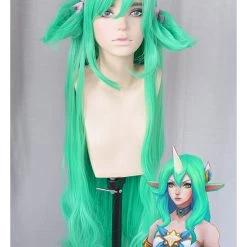 Green 120cm League Of Legends Star Guardian Soraka Cosplay Wig -Game Costumes Sales COS 046 01 25