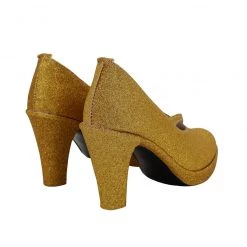 League Of Legends LOL The Night Hunter Shauna Vayne Gold Cosplay Shoes -Game Costumes Sales COS 046 03 38