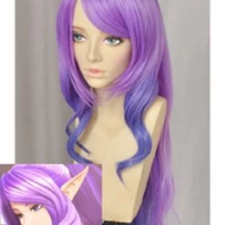 Purple 100cm League Of Legends Star Guardian Janna Cosplay Wig
