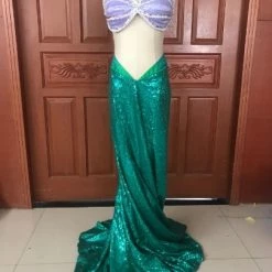 Disney The Little Mermaid Ariel Fansy Party Suit Cosplay Costume