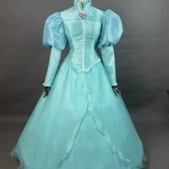 Disney The Little Mermaid Princess Ariel Green Suit Cosplay Costume