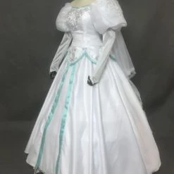 Disney The Little Mermaid Princess Ariel White Dress Cosplay Costume -Game Costumes Sales COS 053 02 71