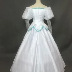 Disney The Little Mermaid Princess Ariel White Dress Cosplay Costume -Game Costumes Sales COS 053 03 51
